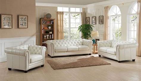 White Living Room Furniture Sets