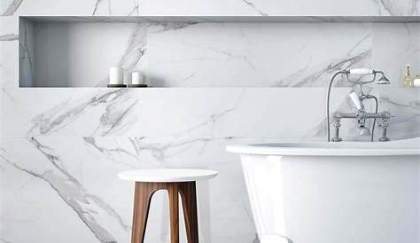 5 tips to build your laundry in 2020 | Marble tile bathroom, White