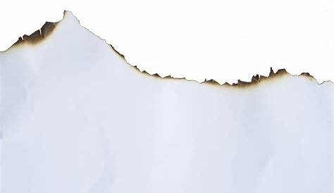 marco de papel quemado para superposición de texturas. papel blanco
