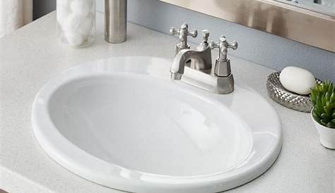 Barclay White Drop-In or Undermount Round Bathroom Sink at Lowes.com