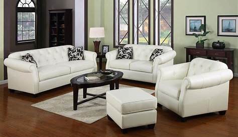 2023 Popular Off White Leather Sofa and Loveseat