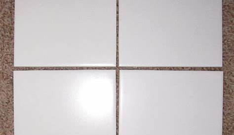 WHITE TILE 12 x12 flatCeramic tile. | Etsy | White tiles, White square