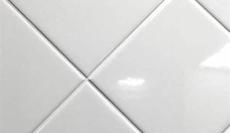 Iso White Square Ceramic Wall Tile - 12 x 12 in. | White square tiles