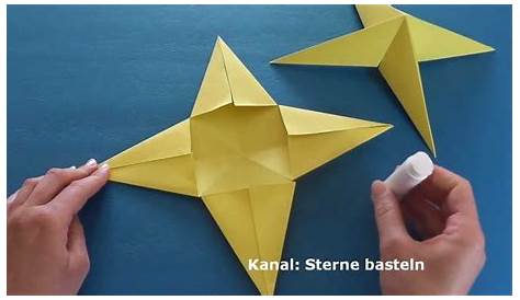 Anleitung - Einfache Sterne aus Papier basteln für Weihnachten / DIY