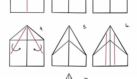 Anleitungen zum Falten von Papierfliegern - Papierflugzeuge basteln