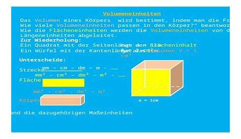 Wie rechnet man das Volumen aus? (Schule, Mathematik, Hausaufgaben)