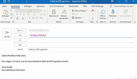 Anleitung - Outlook-E-Mails automatisch speichern