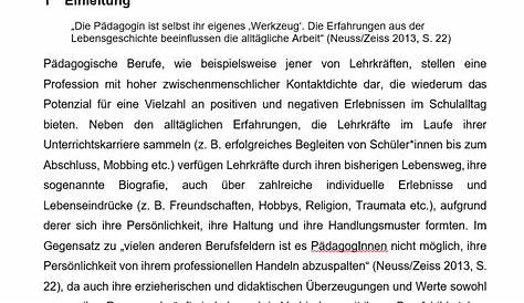 Einleitung Seminararbeit Beispiel