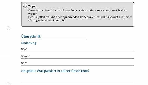 Arbeitsblatt - Einen Schreibplan erstellen - Deutsch - tutory.de