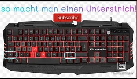 So macht man ein Unterstrich bei der Tastatur - YouTube