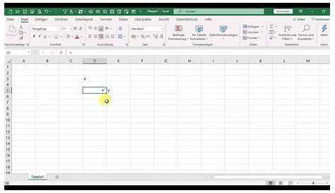 Alle Arten einen Haken in Excel einzufügen - digitalneu
