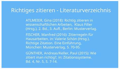 Richtig zitieren • Übersicht über alle Zitierregeln · [mit Video]