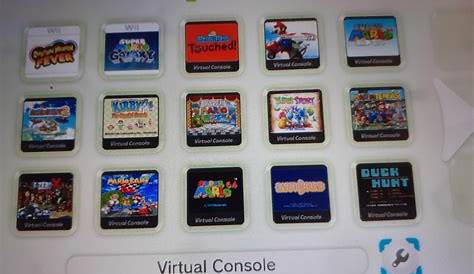 [1/22/2019] collection of VC/Wii/Wii U games for the console. : r/wiiu