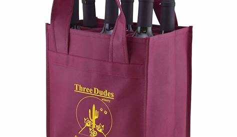 Vine6 Six Bottle Reusable Wine Bags | Bag Promos Direct | Green Bags