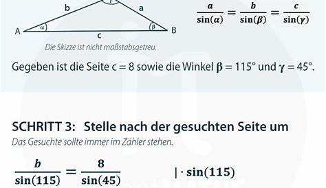 Sinussatz - Zwei Winkel und eine Seite (10I.3 | 10II.6) - YouTube