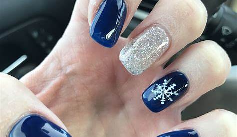 Winter Blue Nails 2023