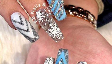 50 Stylish Winter Acrylic Coffin Nail Designs To Copy Right Now Page