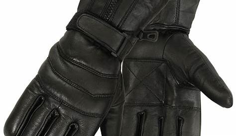 Raider, Black Leather Motorcycle Riding Gloves - Walmart.com