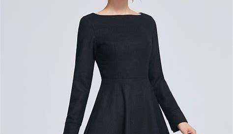 Winter Little Black Dress Outfit