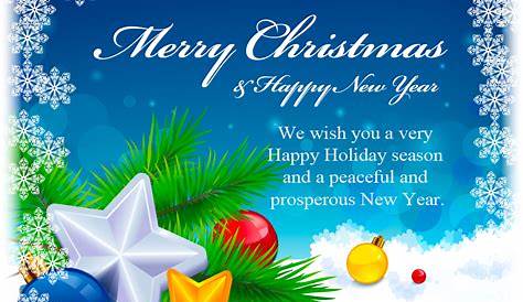 Wishes For Christmas And New Year In Email 20 Wonderful & Templates