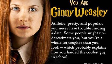 Complete the quote quiz Ginny Weasley edition Wizarding World