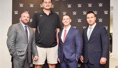 Yao Ming Makes Triple H and John Cena Look Small at Bin Wang's Presser