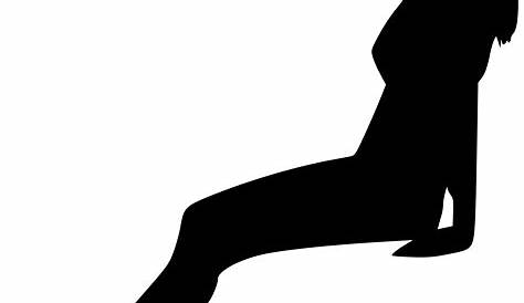 Clipart - Sitting Woman Silhouette