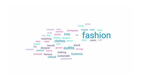 Women's Fashion Keywords