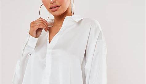 Missguided White Extreme Oversized Satin Shirt - Save 8% - Lyst