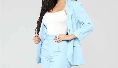 Womens suit Blue Elegant Womens SuitCocktail Pantsuit | Etsy in 2021
