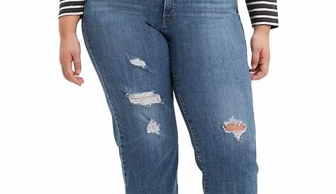 Plus Size Only Denim Distressed Boyfriend Jeans | Plus Sizes | Reitmans