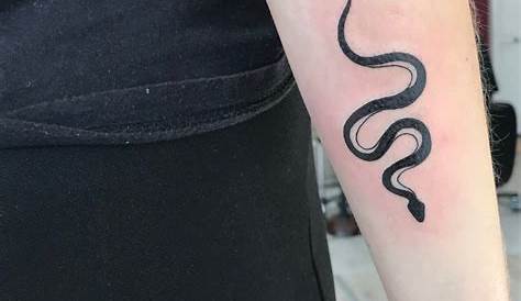 Womens Simple Snake Tattoo By Oozy