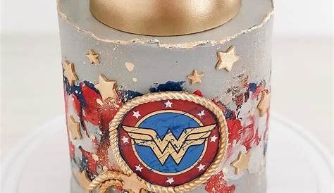 Wonder Woman Funfetti Cake