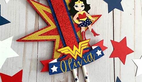 Wonder Woman Cake Topper Wonder Woman Birthday Wonder | Etsy