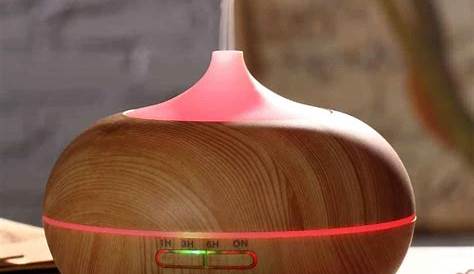 500ml Quiet Operation Wood Look Oil Diffuser For Bedroom