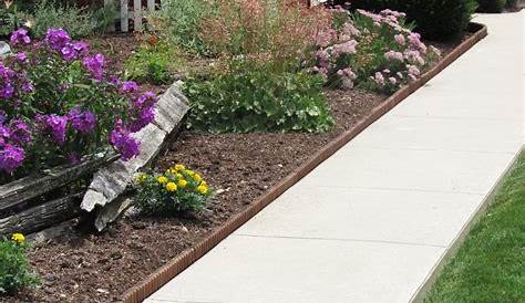 Wood Sidewalk Edging Ideas Garden Idea Using Stacked Stone Works Perfectly For That Gentle