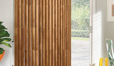 Wooden Vertical Blinds For Patio Doors 3 1/2" Designer Faux Wood From