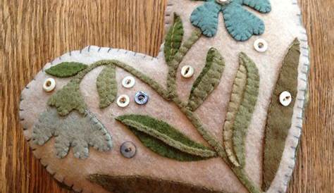 Wool Felt Applique Patterns Mini Tree Of Life Cushion Just Patchwork