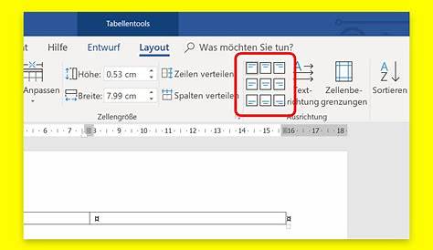 Word: Inhalte von Tabellenzellen vertikal ausrichten – schieb.de