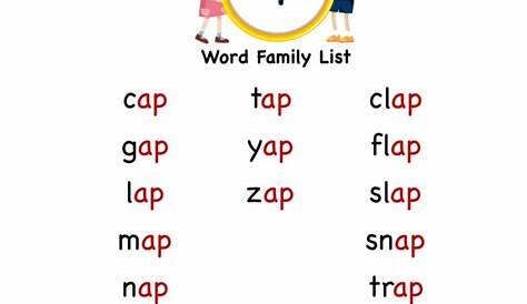 Kindergarten worksheets - ap word family - starting sound