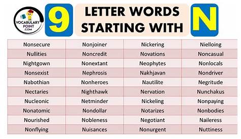 Positive Words Starting With N - GrammarVocab