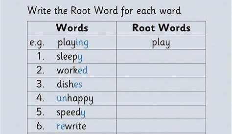 Root Words