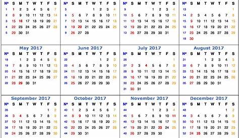 Printable Work Week Calendar