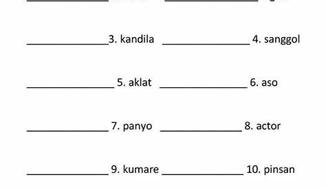 Kasarian ng Pangngalan worksheet | 1st grade reading worksheets, 1st