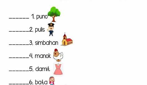 Pangngalang Worksheet 2 | Filipino words, Worksheets, Filipino