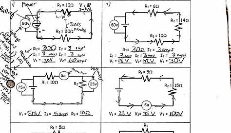 Worksheet Series Circuit Problems Episode 903