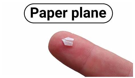 How To Make The World's Smallest Paper Airplane! ACTUALLY FLIES FAR