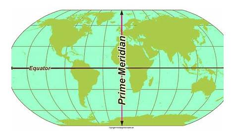 Best World Map Labeled Equator And Prime Meridian 2022 World Map With
