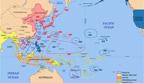 Map Of War In The Pacific World Map