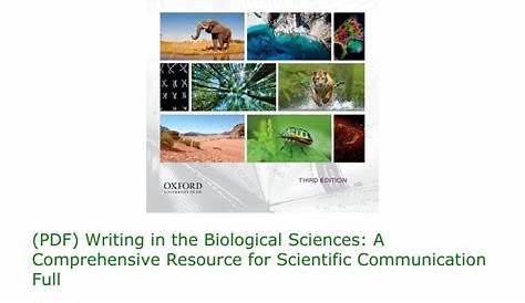Writing In The Biological Sciences 4Th Edition Pdf